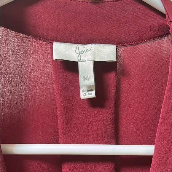 Joie Red 3/4 Relaxed Blouse - Picture 2 of 7